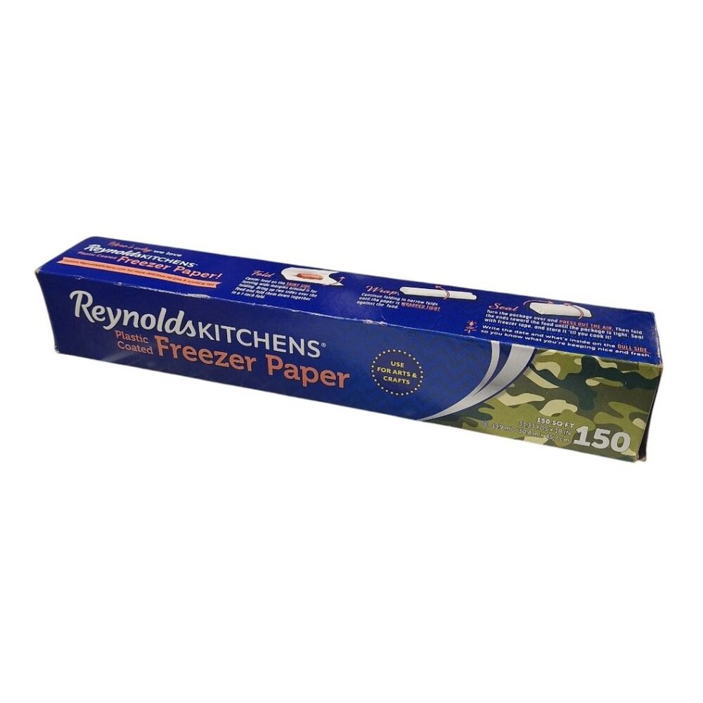 Reynolds Freezer Craft Paper Plastic Coated 150 Sq Feet 18 Inch Sealed Applique